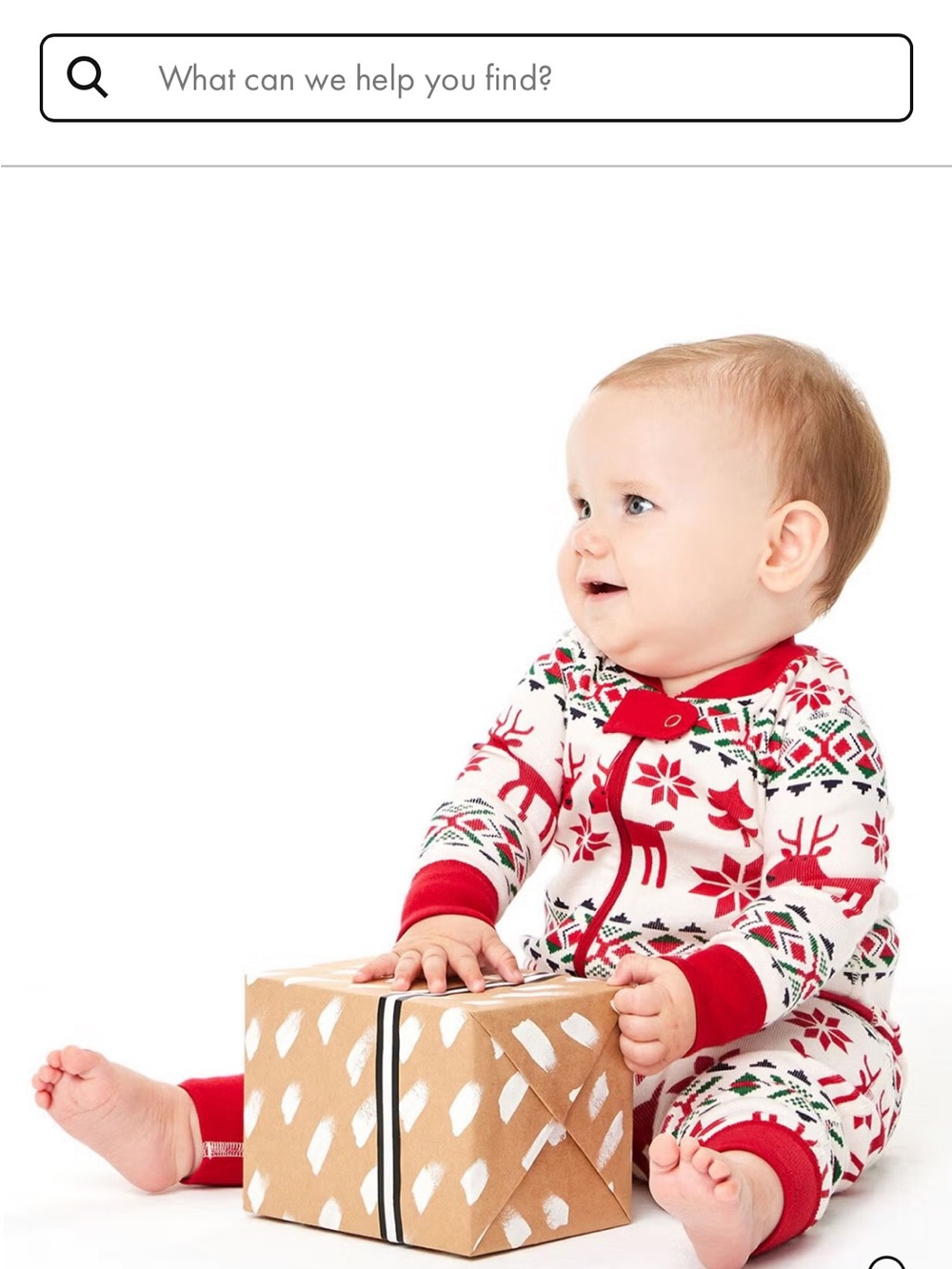 Hanna Andersson Red and White Deer Sleep Sack